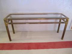  Mastercraft Excellent Mastercraft Thick Brass Console Table - 1172007