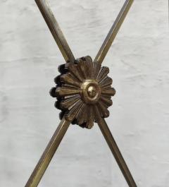  Mastercraft Mastercraft Attribution Pair Aged Brass Glass Etegeres 1960s Classical Styling - 3165473