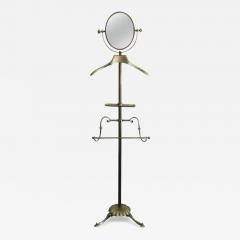  Mastercraft Mastercraft Brass Gentlemens Valet with Swivel Mirror - 3323245