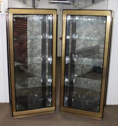  Mastercraft Mastercraft Brass Vitrine Cabinets - 1792018