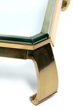  Mastercraft Mastercraft Brass and Glass Ming Coffee Table c 1970s - 4098068