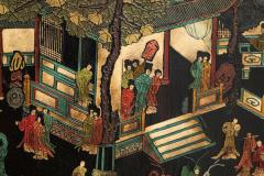  Mastercraft Mastercraft Coromandel Lacquer Embossed Leather Cabinet - 4390794