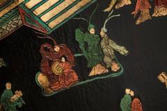  Mastercraft Mastercraft Coromandel Lacquer Embossed Leather Cabinet - 4390807