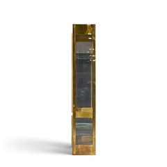  Mastercraft Mastercraft Mid Century Brass Vitrines Cabinet Pair - 4742563
