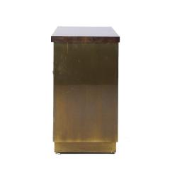  Mastercraft Mastercraft Mid Century Brass and Burled Elm Dry Bar Server - 3992966