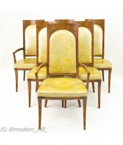  Mastercraft Mastercraft Mid Century Burlwood Dining Chairs Set of 6 - 1831787