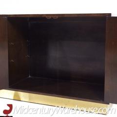  Mastercraft Mastercraft Mid Century Burlwood and Brass Credenza - 3513747