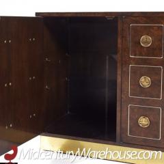  Mastercraft Mastercraft Mid Century Burlwood and Brass Credenza - 3513752