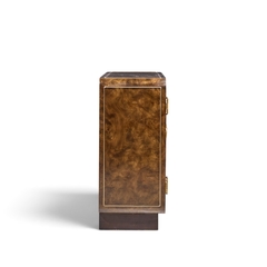  Mastercraft Mastercraft Mid Century Burlwood and Brass Credenza - 4734594