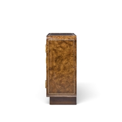  Mastercraft Mastercraft Mid Century Burlwood and Brass Credenza - 4734595