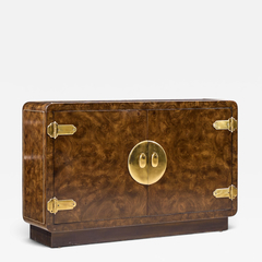  Mastercraft Mastercraft Mid Century Burlwood and Brass Credenza - 4734947