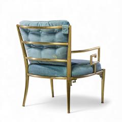  Mastercraft Mastercraft Mid Century Greek Key Chairs Pair - 4437325