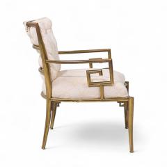 Mastercraft Mastercraft Mid Century Greek Key Lounge Chairs Pair - 4221762