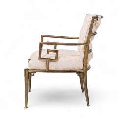  Mastercraft Mastercraft Mid Century Greek Key Lounge Chairs Pair - 4221933