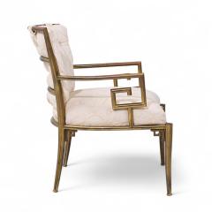  Mastercraft Mastercraft Mid Century Greek Key Lounge Chairs Pair - 4221937
