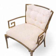  Mastercraft Mastercraft Mid Century Greek Key Lounge Chairs Pair - 4221940