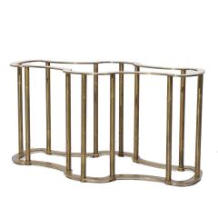  Mastercraft Mastercraft Mid Century Solid Brass Faux Bamboo Dining Table Base - 4028333