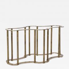  Mastercraft Mastercraft Mid Century Solid Brass Faux Bamboo Dining Table Base - 4031067