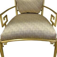  Mastercraft Mastercraft Pair Of Greek Key Lounge Chairs In Brass 1960s - 1302247