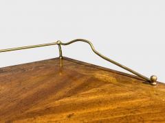  Mastercraft Mastercraft Style Hollywood Regency Writing Desk Burl Brass USA 1960s - 4476335