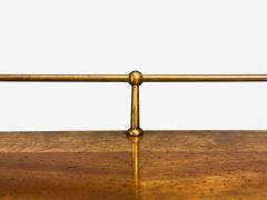  Mastercraft Mastercraft Style Hollywood Regency Writing Desk Burl Brass USA 1960s - 4476336