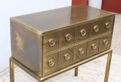  Mastercraft Mastercraft Two Drawer Brass Cabinet - 976890