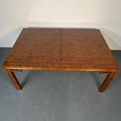  Mastercraft Mid Century Modern Mastercraft Dining Table Brass and Burlwood William Doezema - 3031326