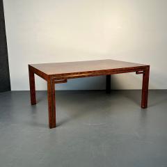  Mastercraft Mid Century Modern Mastercraft Dining Table Brass and Burlwood William Doezema - 3031327