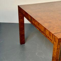  Mastercraft Mid Century Modern Mastercraft Dining Table Brass and Burlwood William Doezema - 3031331