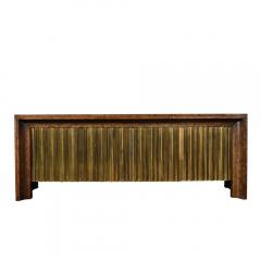  Mastercraft Mid Century Shadowbox Book Matched Carpathian Elm Sideboard by Mastercraft - 3599951