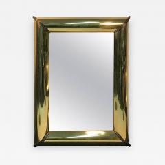  Mastercraft Monumental Brass Mirror with Brass Trim and Bold Moldings - 853439