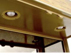  Mastercraft Pair of Acid Etched Brass Illuminated Etageres by Bernhard Rohne for Mastercraft - 4645309