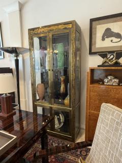  Mastercraft Pair of Acid Etched Brass Illuminated Etageres by Bernhard Rohne for Mastercraft - 4645315