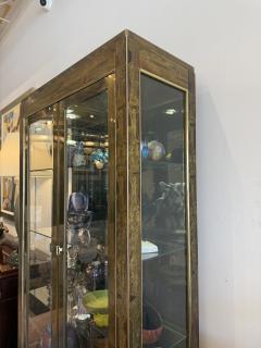  Mastercraft Pair of Acid Etched Brass Illuminated Etageres by Bernhard Rohne for Mastercraft - 4645319