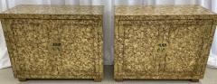  Mastercraft Pair of Custom Quality Tortoise Shell Decorated Cabinets Possibly Mastercraft - 3001315