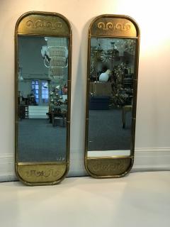  Mastercraft Pair of Exceptional Brass Mirrors by Mastercraft - 525226