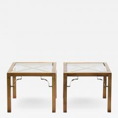  Mastercraft Pair of Mastercraft Brass Side Tables circa 1970 - 1972986
