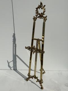  Mastercraft Rococo Style Brass Floor Easel - 769689