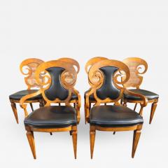  Mastercraft Stunning Set of Six William Doezema Biedermeier Dining Chairs for Mastercraft - 1174934