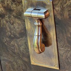  Mastercraft William Doezema for Mastercraft Two Door Cabinet in Brass and Burl Wood - 4348767