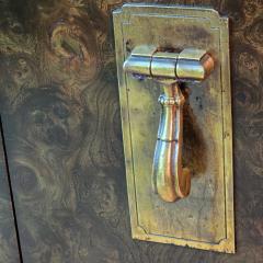  Mastercraft William Doezema for Mastercraft Two Door Cabinet in Brass and Burl Wood - 4348768