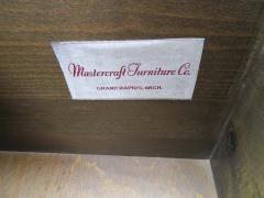  Mastercraft Wonderful Mastercraft Burled Walnut and Brass Credenza Hollywood Regency - 1287159