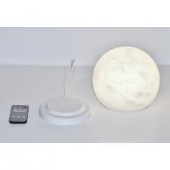  Matlight Milano Bespoke Italian Minimalist White Alabaster Moon Wireless Round Table Desk Lamp - 1761170