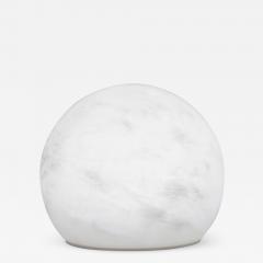  Matlight Milano Bespoke Italian Minimalist White Alabaster Moon Wireless Round Table Desk Lamp - 1765648