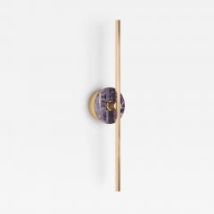  Matlight Milano Bespoke Italian wall sconce Elite Stick in polished brass and Amethyst - 3917470