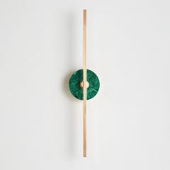  Matlight Milano Bespoke Italian wall sconce Elite Stick in polished brass and Malachite - 3912524