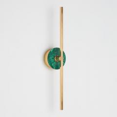  Matlight Milano Bespoke Italian wall sconce Elite Stick in polished brass and Malachite - 3912525