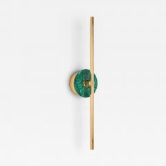  Matlight Milano Bespoke Italian wall sconce Elite Stick in polished brass and Malachite - 3917471