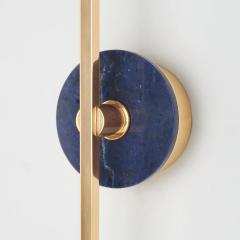  Matlight Milano Bespoke Italian wall sconce Elite Stick in polished brass and Sodalite - 3912698