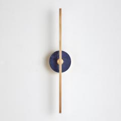  Matlight Milano Bespoke Italian wall sconce Elite Stick in polished brass and Sodalite - 3912699